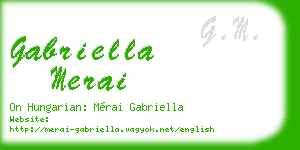 gabriella merai business card