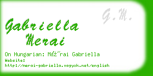 gabriella merai business card
